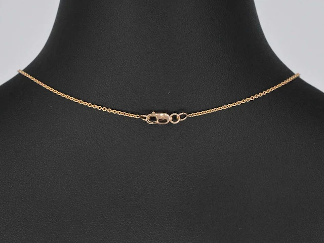 Rosegouden collier briljant 1.00 ct - afbeelding 8 van  10