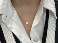 Roségouden collier diamant 1.00 ct - afbeelding 3 van  7
