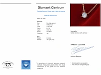 Roségouden collier diamant 1.00 ct - afbeelding 7 van  7