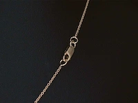 Rosegouden collier klavervier diamant - afbeelding 5 van  8