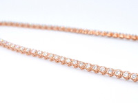 Rosegouden collier met 107 briljant geslepen diamanten - afbeelding 10 van  12