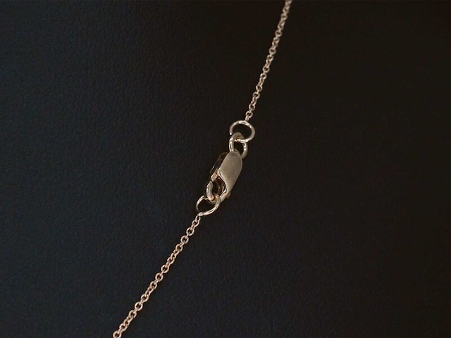 Rosegouden collier met diamanten hangers klaver vier - afbeelding 5 van  9