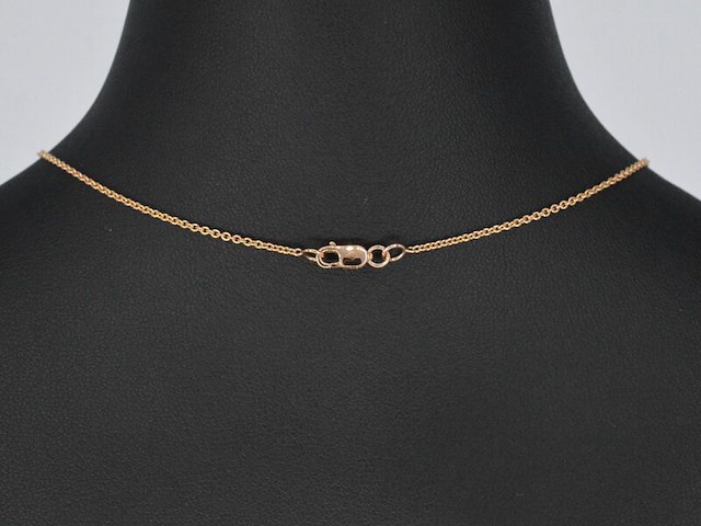 Rosegouden collier met een briljant geslepen diamant van 1.00 carat, excl. ketting - afbeelding 9 van  11
