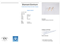 Rosegouden creolen met diamanten - afbeelding 3 van  9