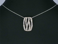 Rosegouden design hanger met briljant diamanten - afbeelding 2 van  8