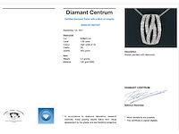 Rosegouden design hanger met briljant diamanten - afbeelding 3 van  8