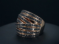 Rosegouden design ring met briljanten diamanten