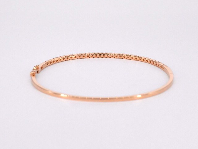Rosegouden diamanten armband - afbeelding 10 van  12