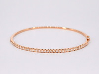 Rosegouden diamanten armband - afbeelding 1 van  12