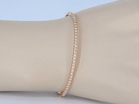 Rosegouden diamanten armband - afbeelding 5 van  12