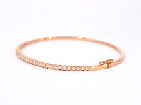 Rosegouden diamanten armband - afbeelding 6 van  12