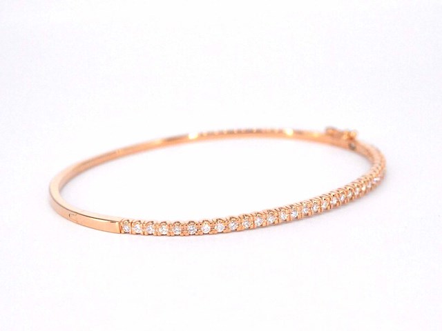 Rosegouden diamanten armband - afbeelding 7 van  12
