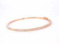 Rosegouden diamanten armband - afbeelding 7 van  12