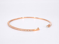 Rosegouden diamanten armband - afbeelding 9 van  12