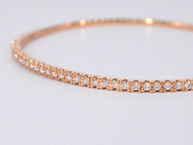 Rosegouden diamanten armband - afbeelding 12 van  12