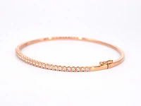 Rosegouden diamanten armband - afbeelding 6 van  12