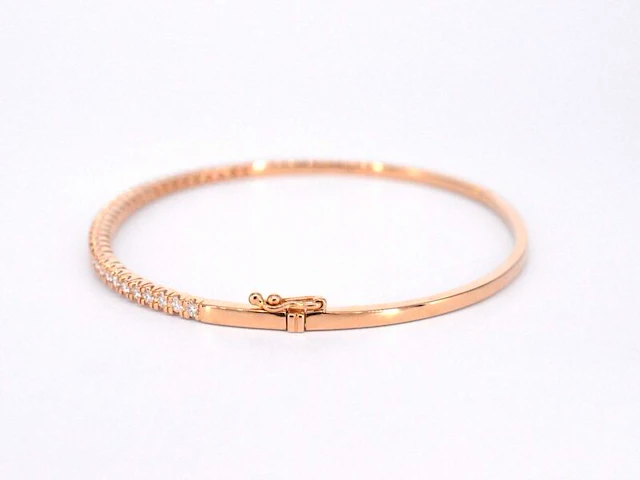 Rosegouden diamanten armband - afbeelding 8 van  12