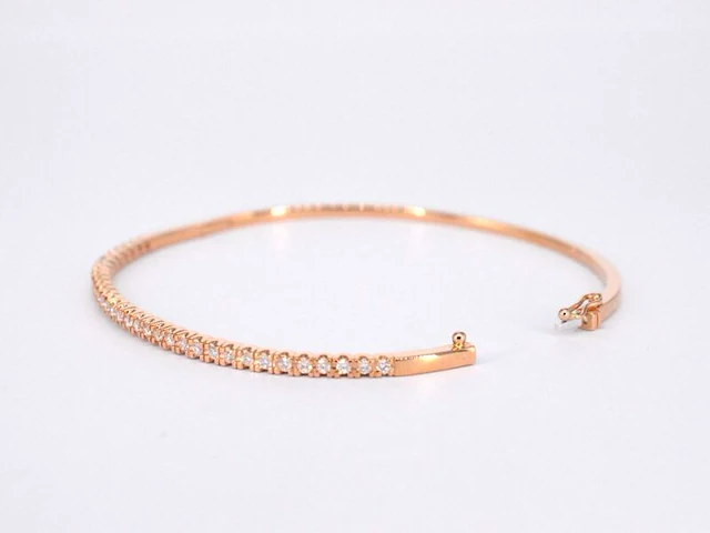 Rosegouden diamanten armband - afbeelding 9 van  12