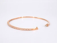Rosegouden diamanten armband - afbeelding 9 van  12