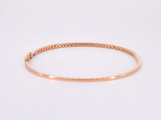 Rosegouden diamanten armband - afbeelding 10 van  12