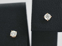 Rosegouden oorbellen met diamant - afbeelding 6 van  11