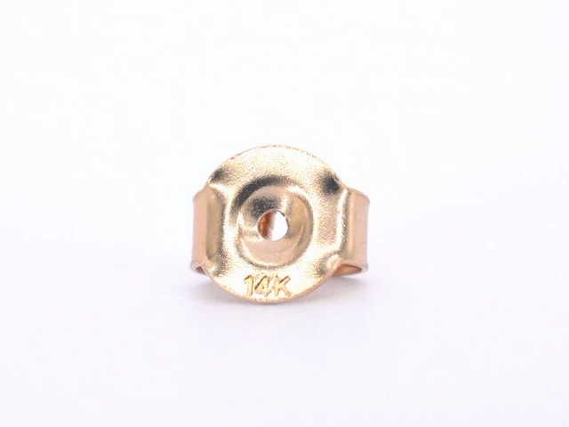 Rosegouden oorbellen met diamant - afbeelding 2 van  12