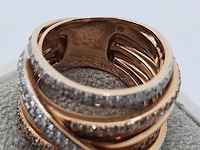 Roségouden ring, 18 karaats, al coro - afbeelding 3 van  16