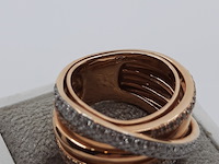 Roségouden ring, 18 karaats, al coro - afbeelding 4 van  16