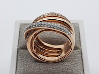 Roségouden ring, 18 karaats, al coro - afbeelding 1 van  16