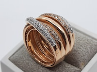 Roségouden ring, 18 karaats, al coro - afbeelding 10 van  16