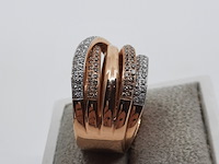 Roségouden ring, 18 karaats, al coro - afbeelding 11 van  16