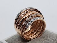Roségouden ring, 18 karaats, al coro - afbeelding 12 van  16