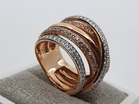 Roségouden ring, 18 karaats, al coro - afbeelding 13 van  16