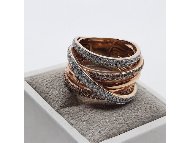 Roségouden ring, 18 karaats, al coro - afbeelding 16 van  16