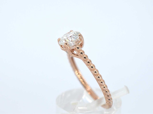 Rosegouden ring diamant 1.00 carat - afbeelding 10 van  11