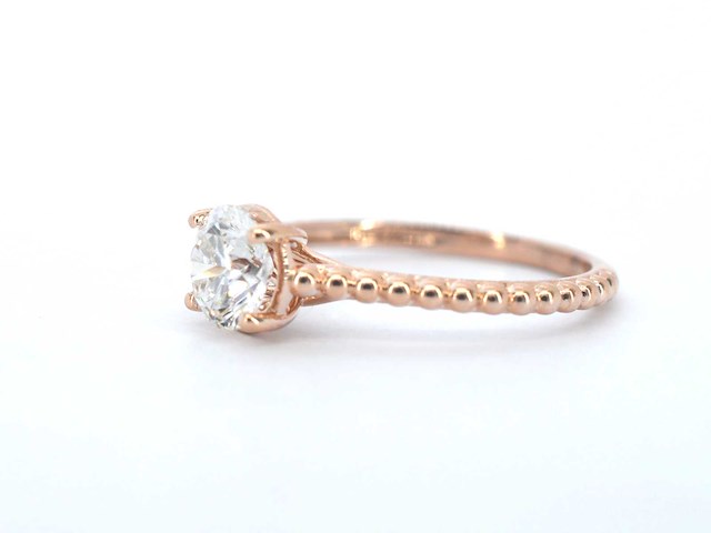 Rosegouden ring diamant 1.00 carat - afbeelding 4 van  11
