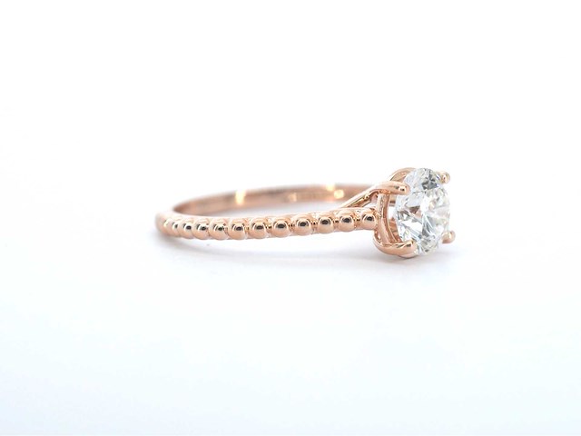 Rosegouden ring diamant 1.00 carat - afbeelding 5 van  11