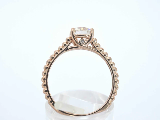 Rosegouden ring diamant 1.00 ct - afbeelding 2 van  11