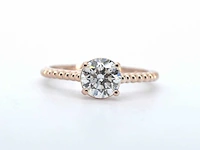 Rosegouden ring diamant 1.00 ct