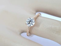 Rosegouden ring diamant 1.00 ct - afbeelding 4 van  11