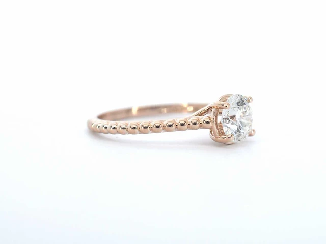 Rosegouden ring diamant 1.00 ct - afbeelding 6 van  11