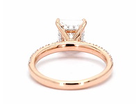 Roségouden ring met 2,44 crt. diamant - afbeelding 4 van  4