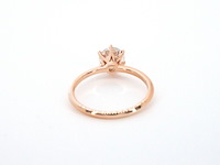 Rosegouden ring met een briljant geslepen diamant van 1.00 carat - afbeelding 10 van  12