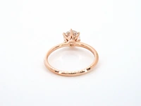 Rosegouden ring met een briljant geslepen diamant van 1.00 carat - afbeelding 10 van  12