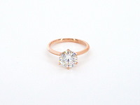 Rosegouden ring met een briljant geslepen diamant van 2.00 carat - afbeelding 9 van  12