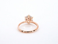 Rosegouden ring met een briljant geslepen diamant van 2.00 carat - afbeelding 10 van  12