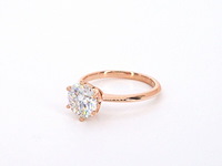 Rosegouden ring met een briljant geslepen diamant van 2.00 carat - afbeelding 11 van  12