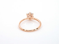 Rosegouden ring met een briljant geslepen diamanten van 1.00 carat - afbeelding 8 van  11