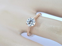 Rosegouden ring met een diamant van 1.00 carat - afbeelding 4 van  11
