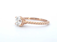 Rosegouden ring met een diamant van 1.00 carat - afbeelding 6 van  11